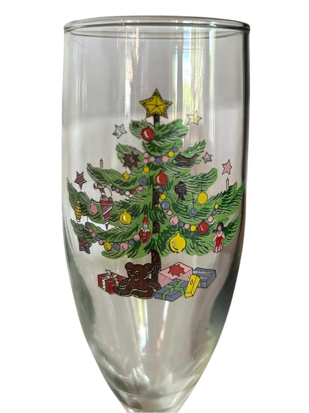 Nikki “Happy Holidays” Champagne Flutes Set of 2 Vintage Festive Celebration - Picture 5 of 5